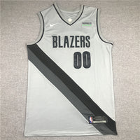 Men's Portland Trail Blazers Carmelo Anthony Gray Swingman Player Jersey1