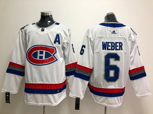 Men's Montreal Canadiens Shea Weber #6 White Player Game Jersey1