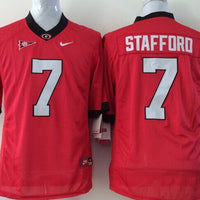 Men's Georgia Bulldogs Matthew Stafford #7 Red Player Game Jersey
