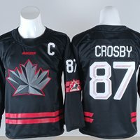 Men's Canada Hockey Sidney Crosby #87 Black 2026 Winter Olympics Jersey