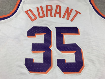 Men's Phoenix Suns Kevin Durant #35 White 2023/24 Fast Break Replica Jersey1 - Association Edition
