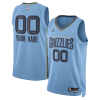 Men's Memphis Grizzlies Blue 2022/23 Swingman Custom Jersey1 - Statement Edition