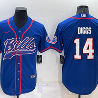 Men's Buffalo Bills Stefon Diggs #14 Royal Game Jersey1 Joint Edition