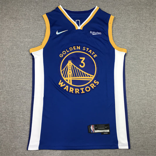 Men's Golden State Warriors Jordan Poole #3 Royal 2022/23 Fast Break Replica Player Jersey1 - Icon Edition