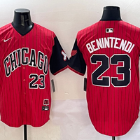 Men's Chicago White Sox Andrew Benintendi #23 Red/Black 2025 City Connect Limited Player Jersey1