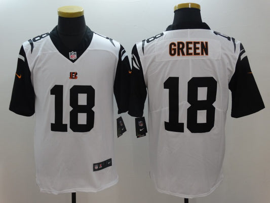 Men's Cincinnati Bengals A.J. Green #18 White Game Jersey1