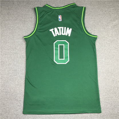 Men's Boston Celtics Jayson Tatum #0 Green Swingman Player Jersey1