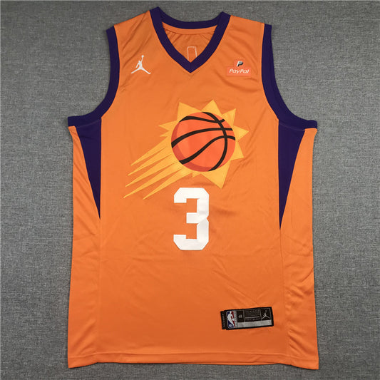 Men's Phoenix Suns Chris Paul #3 Orange Fast Break Team Replica Jersey1