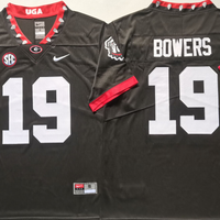 Men's Georgia Bulldogs Brock Bowers #19 Dog Pound Black Player Game Jersey