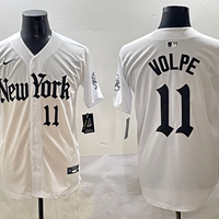 Men's New York Yankees Anthony Volpe #11 White Alternate Limited Player Jersey