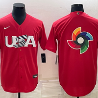 Men's 2023 World Baseball Classic USA Red Jersey1