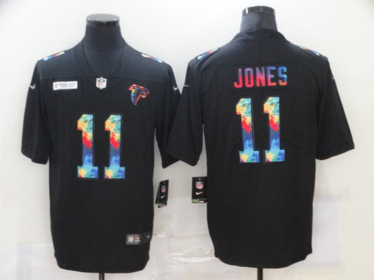 Men's Atlanta Falcons #11 Julio Jones Black Player Game Jersey1