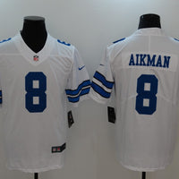 Men's Dallas Cowboys Troy Aikman #8 White Game Jersey1