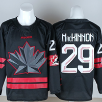 Men's Canada Hockey Nathan MacKinnon #29 Black 2026 Winter Olympics Jersey