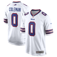 Men's Buffalo Bills Keon Coleman #0 White Game Jersey