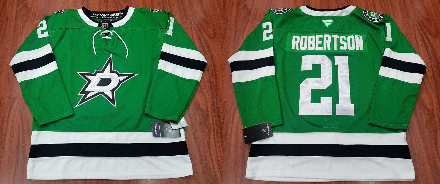 Men's Dallas Stars Jason Robertson #21 Fanatics Green Player Jersey
