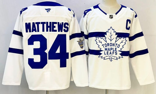 Men's Toronto Maple Leafs Auston Matthews #34 Fanatics White Player Game Jersey