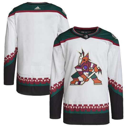 Men's Arizona Coyotes White Primegreen Authentic Blank Jersey1