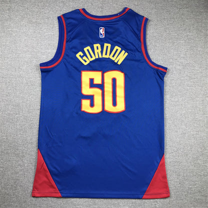 Men's Denver Nuggets Aaron Gordon #50 Blue 2022/23 Swingman Jersey1 - Statement Edition