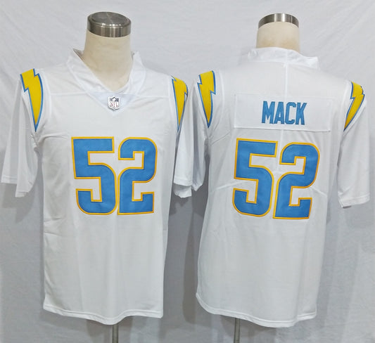 Men's Los Angeles Chargers Khalil Mack #52 White Game Jersey1