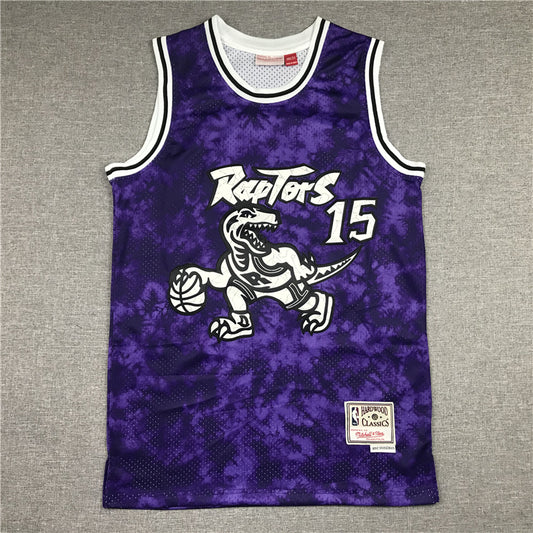 Men's Toronto Raptors Vince Carter Purple Galaxy Swingman Jersey1