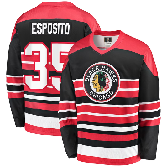 Men's Chicago Blackhawks Tony Esposito #35 Red Premier Breakaway Retired Player Jersey1