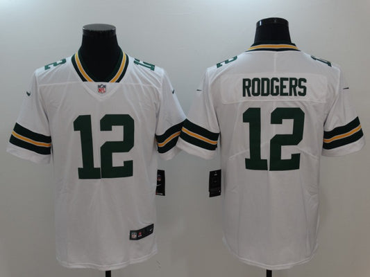 Men's Green Bay Packers #12 Aaron Rodgers Away Game Jersey1