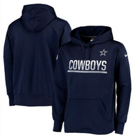 Men's Dallas Cowboys Navy Club Therma NFL Pullover Hoodie