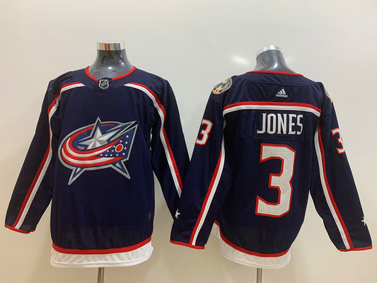 Men's Columbus Blue Jackets Seth Jones #3 Navy Home Breakaway Player Jersey1