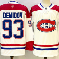 Men's Montreal Canadiens Ivan Demidov #93 White Breakaway Player Jersey