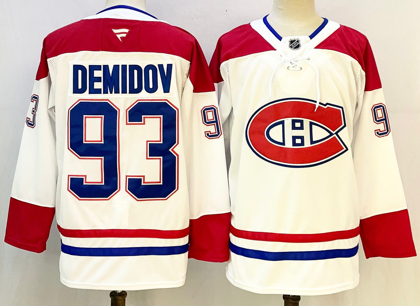 Men's Montreal Canadiens Ivan Demidov #93 White Breakaway Player Jersey