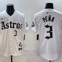 Men's Houston Astros Jeremy Pena #3 White Team Player Jersey