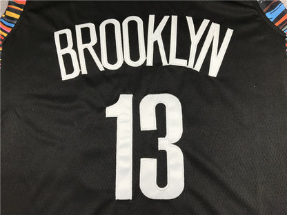 Men's Brooklyn Nets James Harden #13 NBA Black Fashion Jersey1 - City Edition