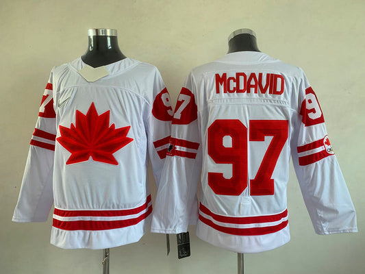 Men's Toronto Maple Leafs Connor McDavid #97 White Player Game Jersey1