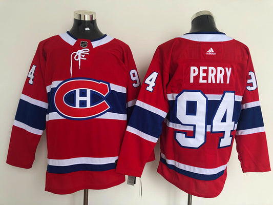 Men's Montreal Canadiens Corey Perry #94 Red Player Game Jersey1