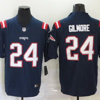 Men's New England Patriots Stephon Gilmore #24 Navy Game Jersey1