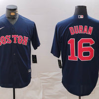 Men's Boston Red Sox Jarren Duran #16 Navy Replica Player Jersey1