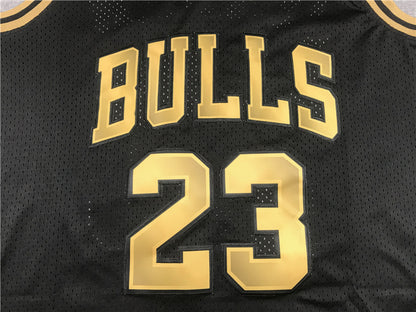 Men's Chicago Bulls Michael Jordan 1997-98 Black Hardwood Classics Swingman Jersey1