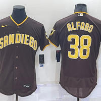 Men's San Diego Padres Jorge Alfaro #38 Brown Stitched Jersey1