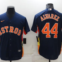 Men's Houston Astros Yordan Alvarez #44 Navy Alternate Replica Player Name Jersey1
