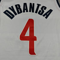 Men's Washington Wizards AJ Dybantsa #4 White Swingman Jersey - Association Edition