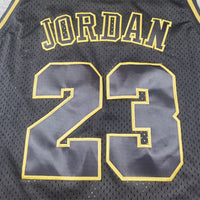 Men's Chicago Bulls Michael Jordan #23 Black 1997/98 Hardwood Classics Swingman Jersey1