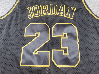 Men's Chicago Bulls Michael Jordan #23 Black 1997/98 Hardwood Classics Swingman Jersey1