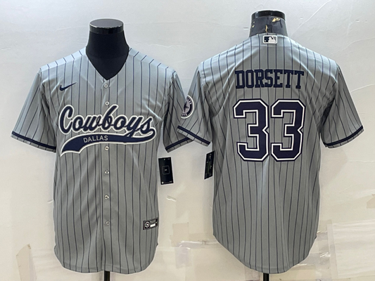 Men's Dallas Cowboys Tony Dorsett #33 Gray Game Player Jersey1 Joint Edition