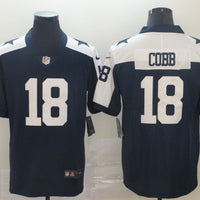 Men's Dallas Cowboys Randall Cobb #18 Navy Game Jersey1