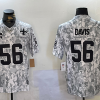 Men's New Orleans Saints Demario Davis #56 Arctic Camo 2024 Salute to Service Limited Jersey1