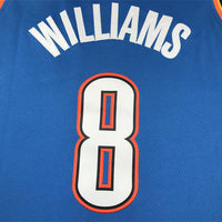 Men's Oklahoma City Thunder Jalen Williams #8 Blue Swingman Jersey1 - Icon Edition
