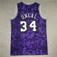 Men's Los Angeles Lakers Shaquille O'Neal #34 Purple Galaxy Swingman Jersey1