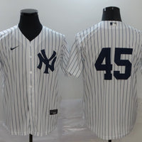 Men's New York Yankees Gerrit Cole #45 White Replica Player Name Jersey1