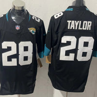 Men's Jacksonville Jaguars Fred Taylor #28 Black Alternate Game Jersey